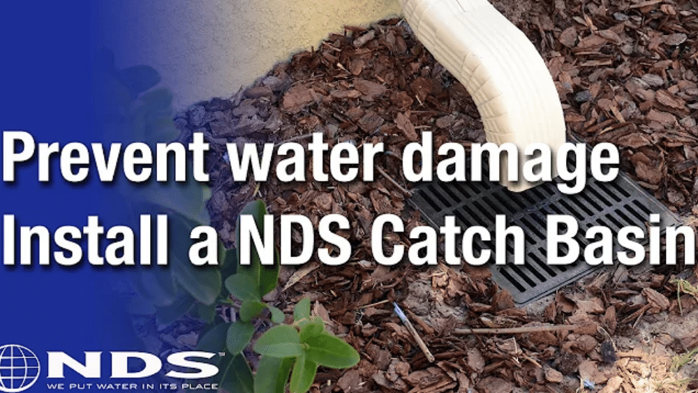 How do I install an NDS catch basin for my drainage system?